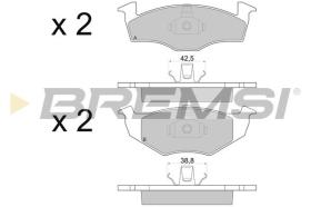 BREMSI BP2672 - PASTILLAS DE FRENO VW, SEAT