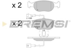 BREMSI BP2676 - PASTILLAS DE FRENO ALFA ROMEO