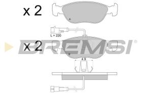 BREMSI BP2677 - PASTILLAS DE FRENO ALFA ROMEO