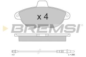 BREMSI BP2678 - PASTILLAS DE FRENO FIAT, PEUGEOT, CITROEN