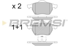 BREMSI BP2679 - PASTILLAS DE FRENO FORD, VW, AUDI, SKODA, SEAT