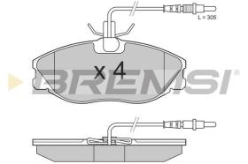 BREMSI BP2683 - PASTILLAS DE FRENO PEUGEOT, CITROEN