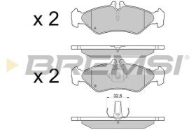 BREMSI BP2688 - PASTILLAS DE FRENO BMW, MERCEDES-BENZ, VW