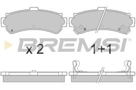 BREMSI BP2690 - PASTILLAS DE FRENO NISSAN