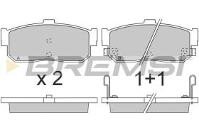 BREMSI BP2699 - PASTILLAS DE FRENO NISSAN, INFINITI