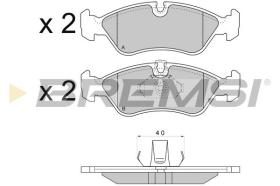 BREMSI BP2704 - PASTILLAS DE FRENO OPEL