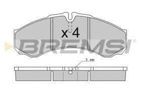 BREMSI BP2706 - PASTILLAS DE FRENO IVECO