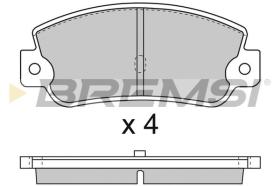 BREMSI BP2714 - PASTILLAS DE FRENO FIAT, ALFA ROMEO, LANCIA