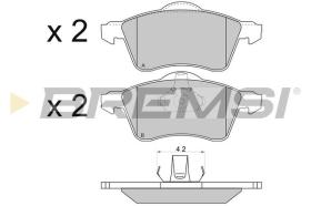 BREMSI BP2723 - PASTILLAS DE FRENO VW