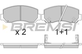 BREMSI BP2727 - JGO.PAST.FRENO ASIA MOTORS ROCKSTAR MAZDA E SER