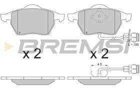 BREMSI BP2733 - PASTILLAS DE FRENO AUDI