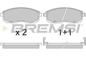 BREMSI BP2734 - PASTILLAS DE FRENO NISSAN