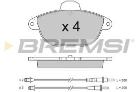 BREMSI BP2737 - PASTILLAS DE FRENO CITROEN