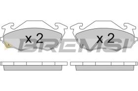 BREMSI BP2738 - PASTILLAS DE FRENO SUBARU