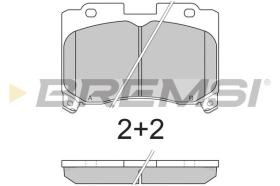 BREMSI BP2740 - PASTILLAS DE FRENO TOYOTA, LEXUS