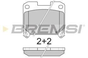 BREMSI BP2741 - PASTILLAS DE FRENO TOYOTA