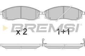 BREMSI BP2743 - PASTILLAS DE FRENO NISSAN, MITSUBISHI