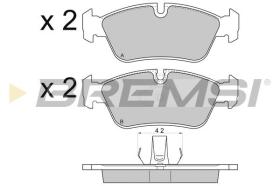 BREMSI BP2745 - PASTILLAS DE FRENO BMW, WIESMANN, ALPINA