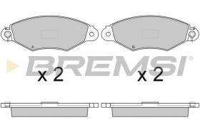 BREMSI BP2749 - PASTILLAS DE FRENO RENAULT, NISSAN, PEUGEOT