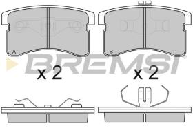 BREMSI BP2751 - PASTILLAS DE FRENO DAIHATSU