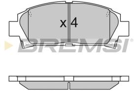 BREMSI BP2752 - PASTILLAS DE FRENO TOYOTA