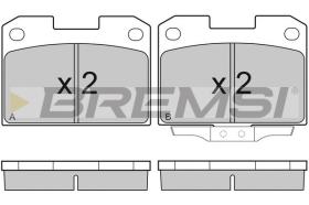 BREMSI BP2755 - PASTILLAS DE FRENO MITSUBISHI