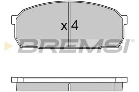 BREMSI BP2756 - PASTILLAS DE FRENO MAZDA