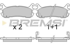 BREMSI BP2759 - PASTILLAS DE FRENO MAZDA