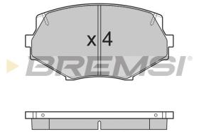 BREMSI BP2760 - PASTILLAS DE FRENO MAZDA