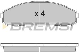 BREMSI BP2762 - PASTILLAS DE FRENO NISSAN