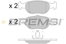 BREMSI BP2770 - PASTILLAS DE FRENO FIAT, LANCIA