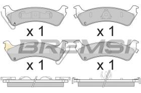 BREMSI BP2777 - PASTILLAS DE FRENO JEEP