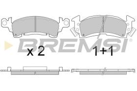 BREMSI BP2781 - PASTILLAS DE FRENO JEEP, CHEVROLET, CADILLAC