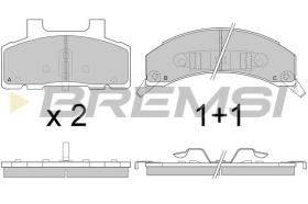 BREMSI BP2785 - PASTILLAS DE FRENO PONTIAC, CHEVROLET, CADILLAC