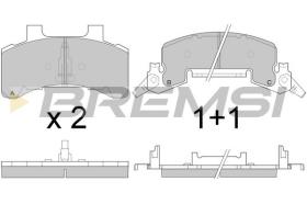 BREMSI BP2786 - PASTILLAS DE FRENO PONTIAC, CHEVROLET, BUICK