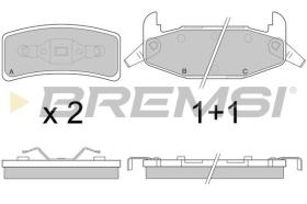 BREMSI BP2787 - PASTILLAS DE FRENO LOTUS, CHEVROLET, BUICK