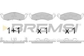 BREMSI BP2791 - PASTILLAS DE FRENO NISSAN