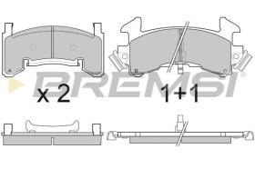 BREMSI BP2796 - PASTILLAS DE FRENO GMC, CHEVROLET, CADILLAC