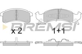 BREMSI BP2799 - PASTILLAS DE FRENO PONTIAC, CHEVROLET, CADILLAC