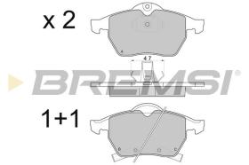 BREMSI BP2813 - PASTILLAS DE FRENO OPEL, SAAB