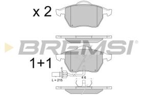 BREMSI BP2816 - PASTILLAS DE FRENO VW, AUDI, SKODA