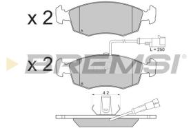 BREMSI BP2817 - PASTILLAS DE FRENO FIAT