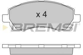 BREMSI BP2820 - PASTILLAS DE FRENO SUBARU