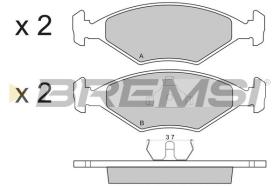 BREMSI BP2822 - PASTILLAS DE FRENO FIAT