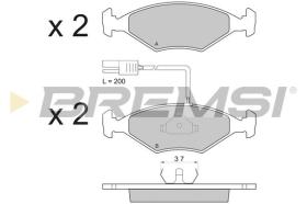 BREMSI BP2823 - PASTILLAS DE FRENO FIAT, INNOCENTI