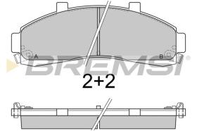 BREMSI BP2829 - PASTILLAS DE FRENO MAZDA, FORD USA