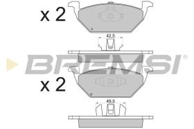 BREMSI BP2835 - PASTILLAS DE FRENO VW, AUDI, SKODA, SEAT