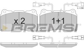 BREMSI BP2836 - PASTILLAS DE FRENO ALFA ROMEO, LANCIA