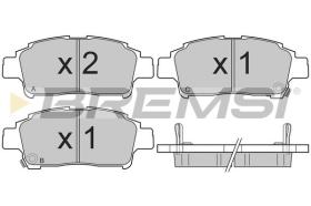 BREMSI BP2839 - PASTILLAS DE FRENO TOYOTA