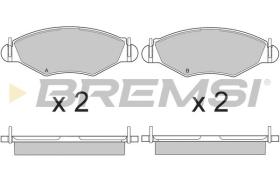 BREMSI BP2847 - PASTILLAS DE FRENO RENAULT, PEUGEOT, CITROEN